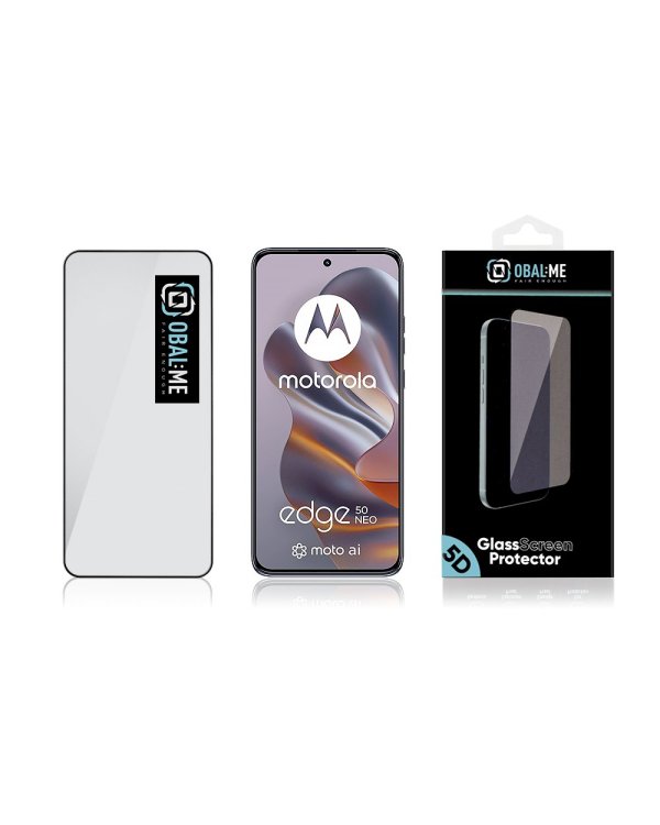 Дополнительное изображение книги «OBAL:ME 5D Glass Screen Protector Защитное стекло для Motorola Edge 50 Neo/60 Neo / чёрный»