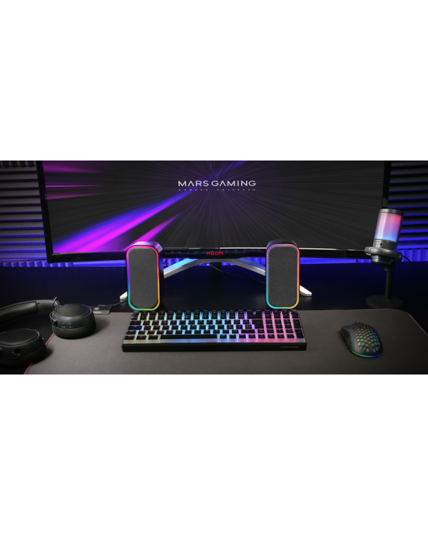Mars Gaming MSOM USB DSP Стерео система для ПК 20W / RGB / Bluetooth 5.3