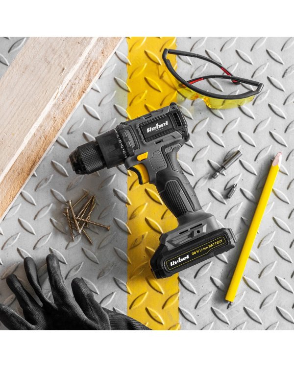 Rebel RB-1004 Аккумуляторный шуруповёрт 20V / 45Nm (без АКБ, без зарядника)