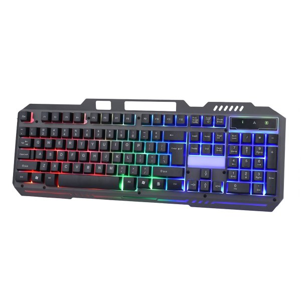 Varr VGK100B Multimedia Metal Gaming RGB ПК USB Клавиатура