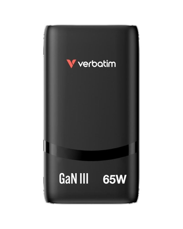 Verbatim Fold n Go Сетевой зарядное устройство USB-C / 65W / черный