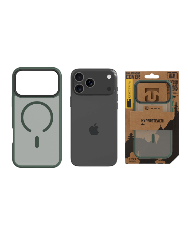 Дополнительное изображение книги «Tactical MagForce Hyperstealth Cover Защитный чехол для iPhone 17 Pro Max / лесной зелёный»