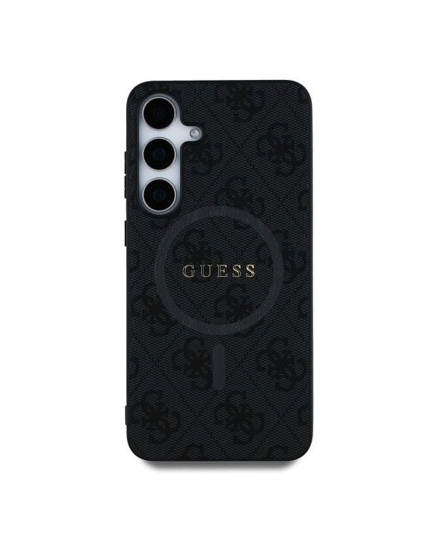 Guess PU Leather 4G Colored Ring MagSafe Чехол для Samsung Galaxy S25 Plus