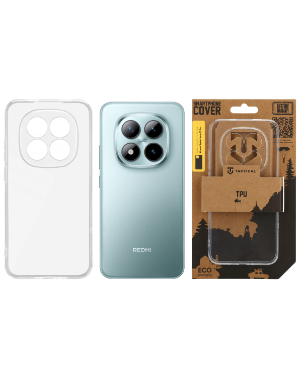 Tactical TPU Cover Защитный чехол для Xiaomi Redmi Note 15 Pro 5G / прозрачный