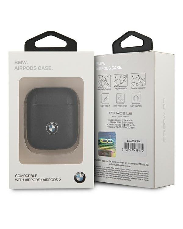 BMW BMA2CSLBK Geniune Leather Signature Cover Чехол для Airpods