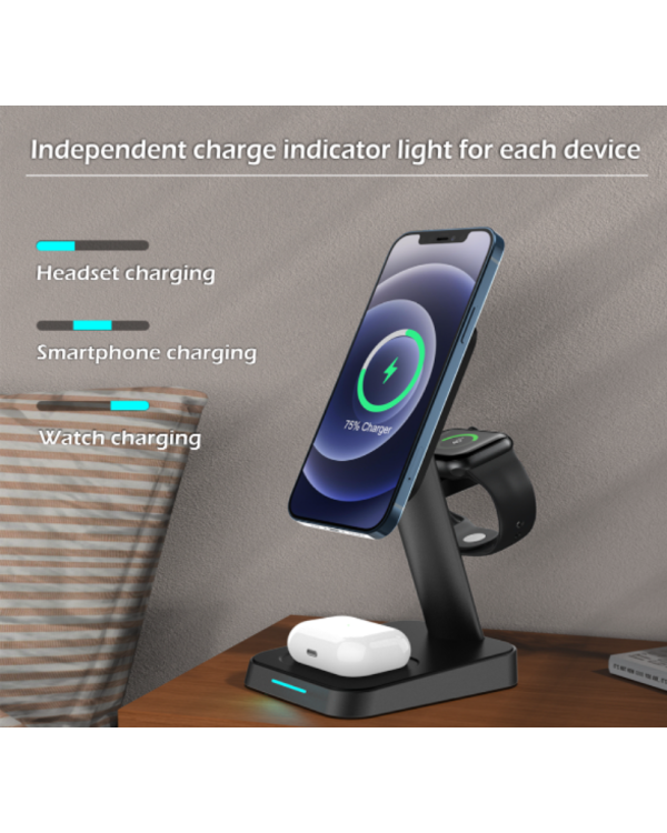 Swissten 3in1 MagStick 22.5W Беспроводное зарядное устройство