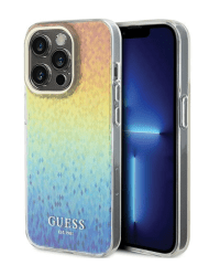 Guess IML Faceted Mirror Disco Iridescent Case Защитный Чехол для iPhone Apple 15 Pro Max