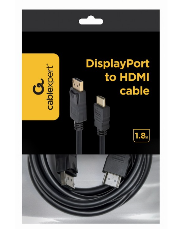 Gembird CC-DP-HDMI-6 Кабель DisplayPort на HDMI / 1.8m