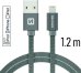 Swissten MFI Textile Fast Charge 3A Lightning Кабель Для Зарядки и Переноса Данных 1.2m