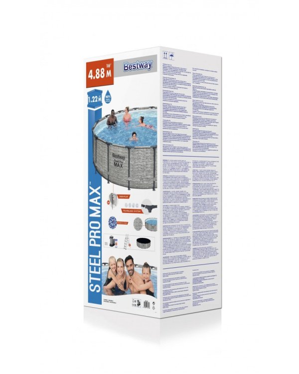 Дополнительное изображение книги «Bestway SteelPro Max 5619E Каркасный бассейн 427 x 122cm»