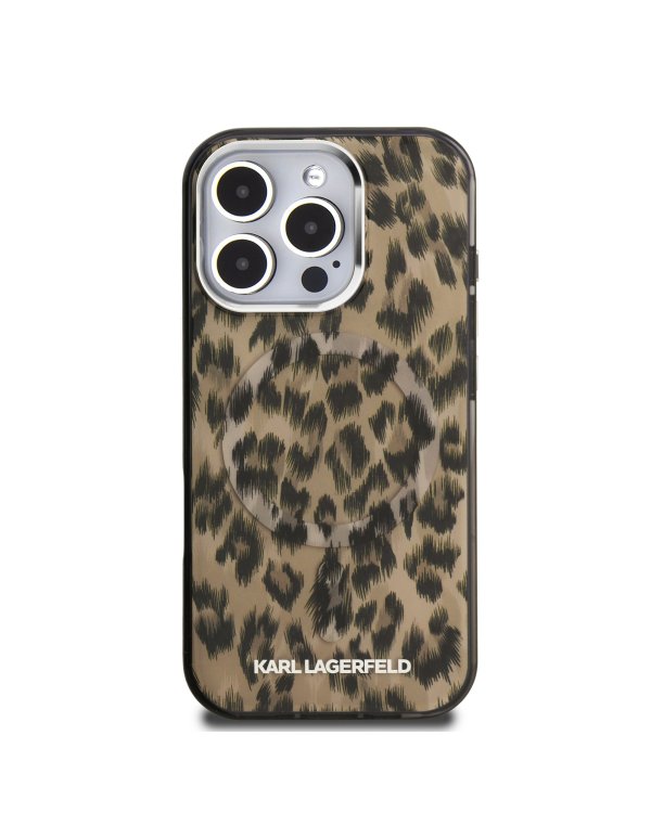 Karl Lagerfeld IML Leopard MagSafe Case Чехол для Apple iPhone 16 Pro Max