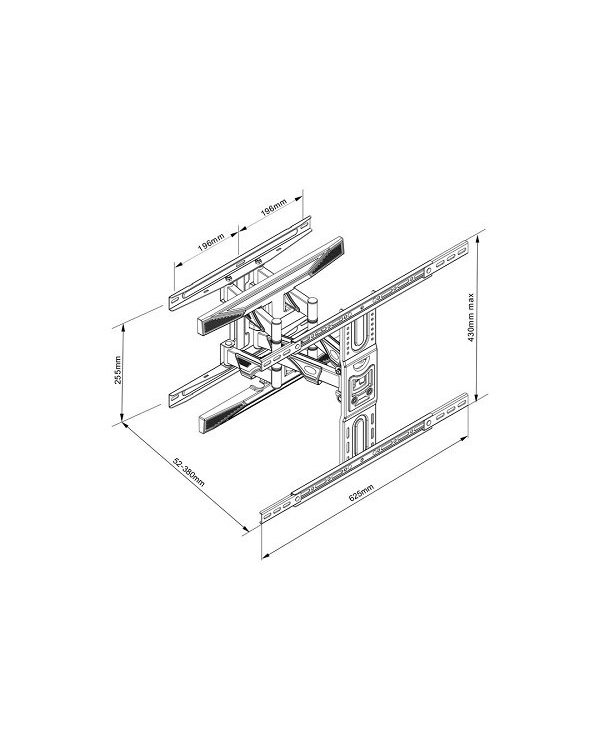 Multibrackets MB-0402 Настенное ТВ крепление 75"/ 45.5 kg