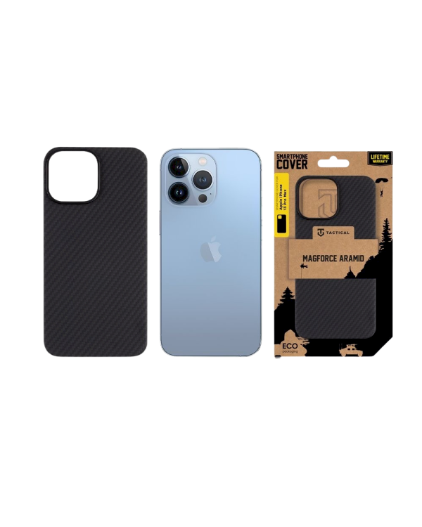Tactical MagForce Aramid Cover Защитный чехол для Apple iPhone 13 Pro Max / чёрный