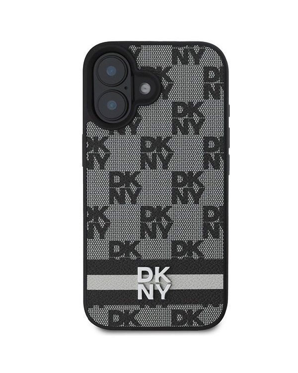 DKNY Checkered Pattern & Printed Stripes Защитный Чехол для Apple iPhone 16