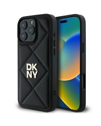 DKNY Quilted Stack Logo Защитный Чехол для Apple iPhone 16 Pro