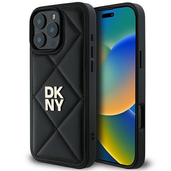 DKNY Quilted Stack Logo Защитный Чехол для Apple iPhone 16 Pro