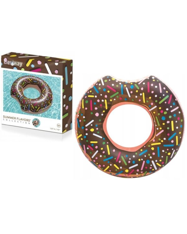 Дополнительное изображение книги «Bestway 36118 Donuts Надувное кольцо для плавания 107 см»