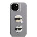 Karl Lagerfeld Grained PU K&CH Heads Case Чехол для Apple iPhone 15