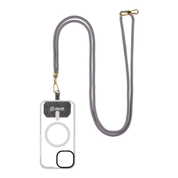 OBAL:ME NeckTag Allure Rope Ремешок на шею для телефонов / тёмно серый