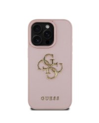 Guess PU Grained 4G Metal Logo Чехол для Apple iPhone 16 Pro