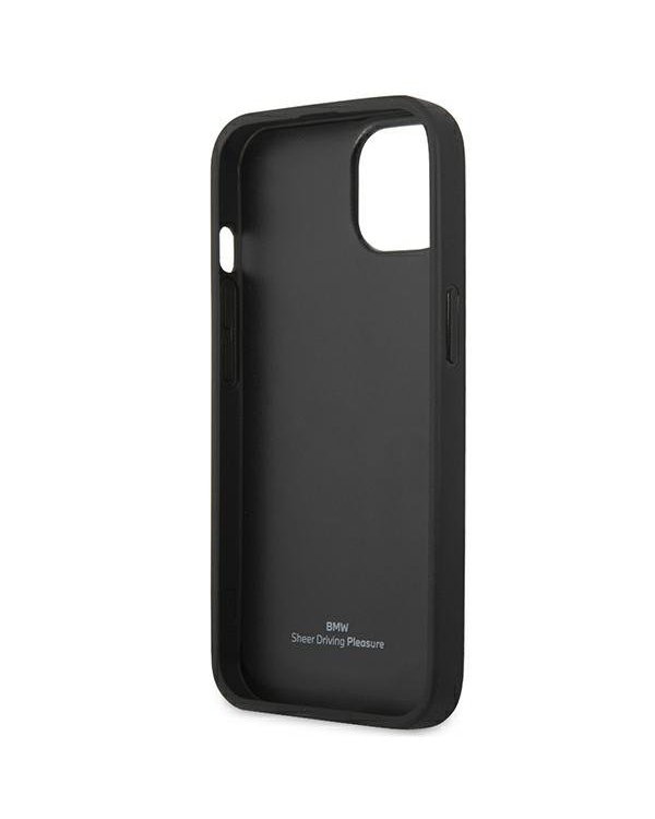 BMW BMHCP13MRSPPR Back Case Кожанный Чехол для телефона Apple iPhone 13 Kpacный