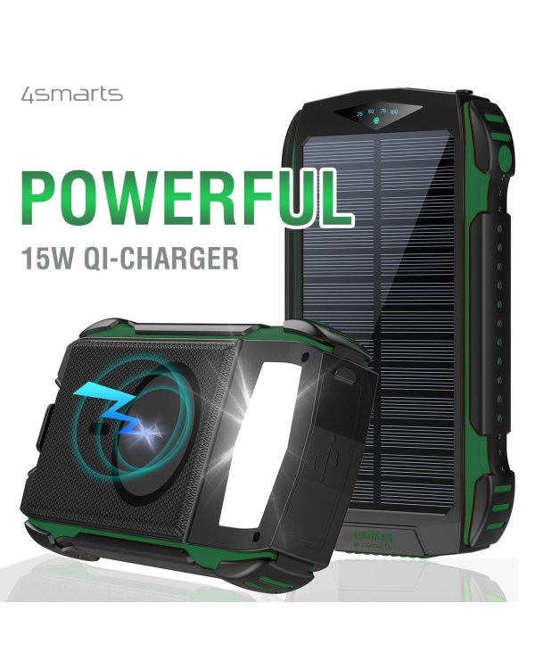 4smart Solar Power Bank Переносная зарядная батарея UltiMag 20000 mAh