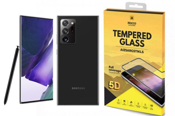 Mocco Full Glue 5D Signature Edition Tempered Glass Защитное стекло для экрана Samsung Note 20 Ultra Черное