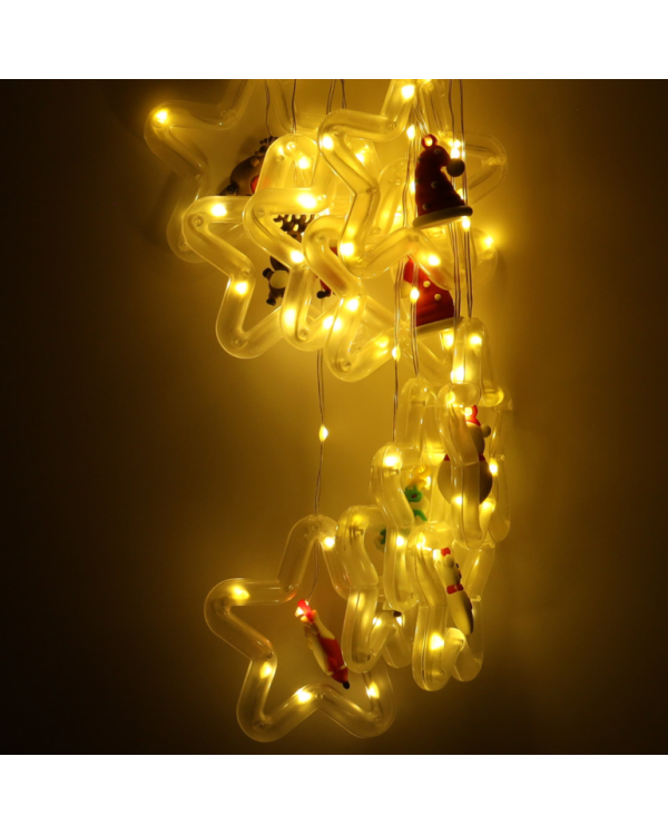 Дополнительное изображение книги «RoGer LED Освещенные Подвески с Фигурками 3m / 125LED Тепло-белый»