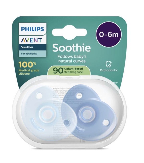 Philips Avent Soothie Детские Пустышки 0-6m 2шт