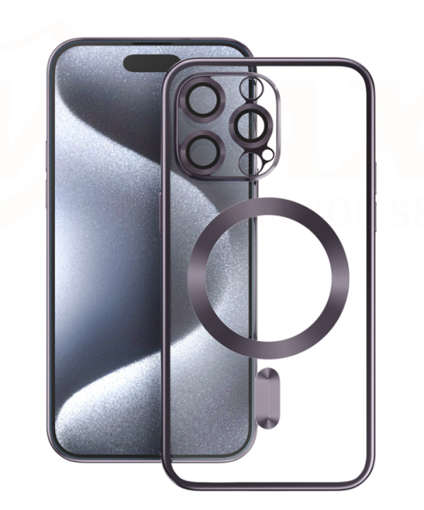 Vmax Electroplating MagSafe Case Защитный Чехол для Apple iPhone 15 Plus