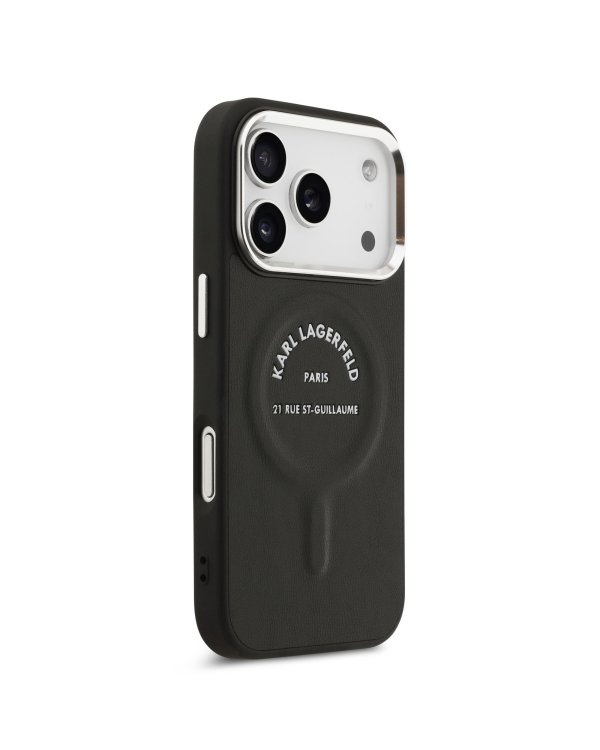 Karl Lagerfeld PU RSG Logo MagSafe Case Защитный чехол для iPhone 17 Pro Max / чёрный