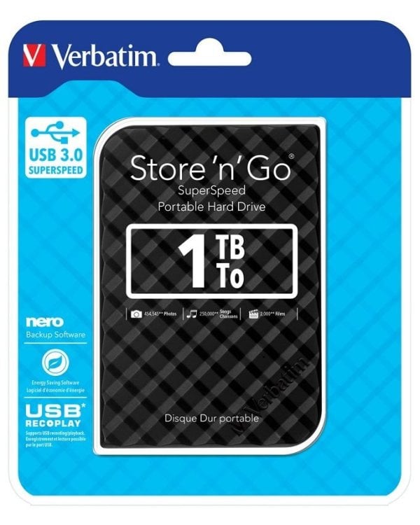 Verbatim 1TB 2.5" Внешний жесткий диск 3.0 USB