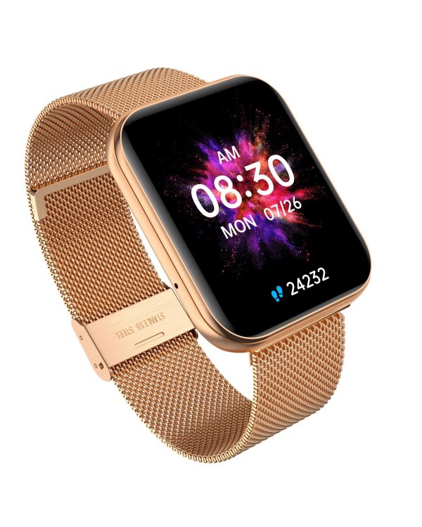 Garett Smartwatch GRC MAXX Gold Steel Умные часы IPS / Bluetooth / IP68 / SMS