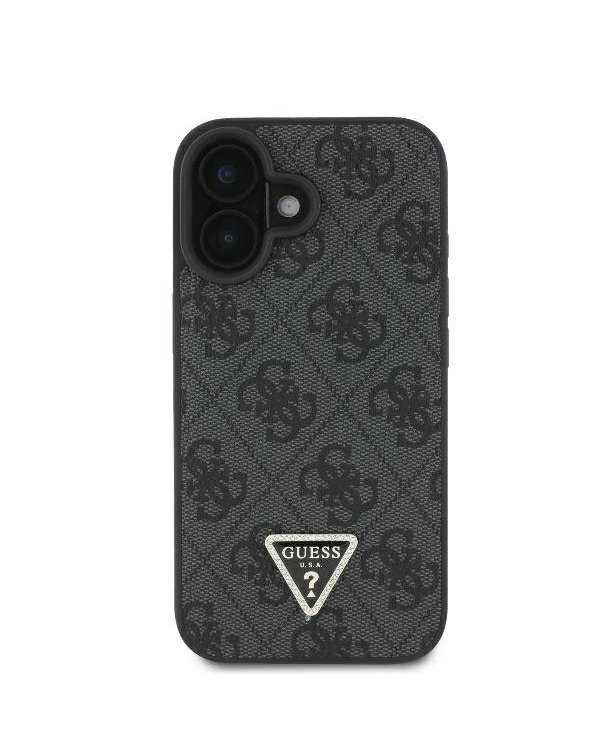 Guess Leather 4G Triangle Strass Защитный Чехол для Apple iPhone 16
