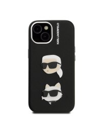 Karl Lagerfeld Grained PU K&CH Heads Case Чехол для Apple iPhone 15