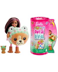 Barbie Cutie Reveal Costume Animal Series Chelsea as Puppy in Frog Costume Surprise Кукла