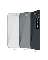 OBAL:ME Privacy 5D Glass Screen Protector Защитное стекло с приватным фильтром для Apple iPhone 17 Pro Max / чёрный