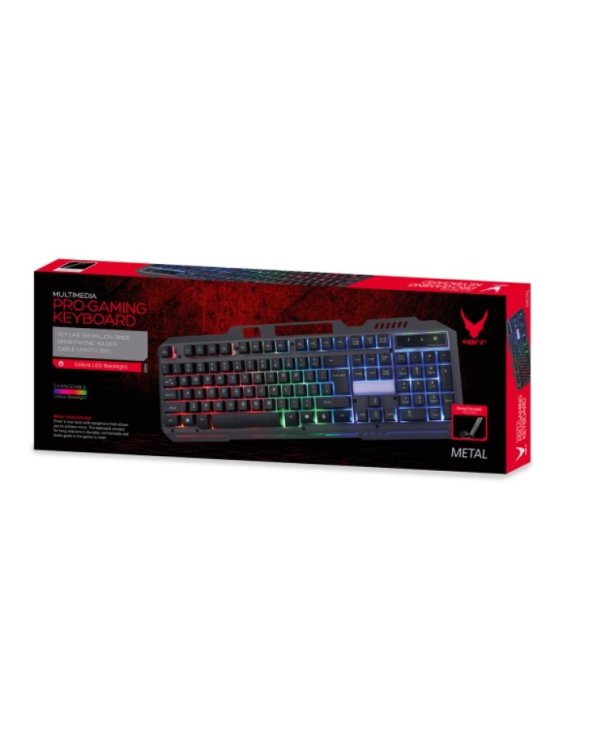 Varr VGK100B Multimedia Metal Gaming RGB ПК USB Клавиатура