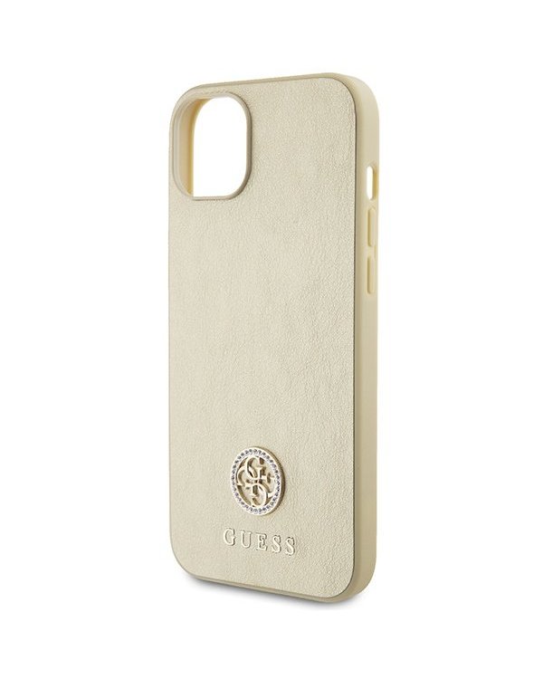 Guess Strass Metal Logo Back Case Защитный Чехол для Apple iPhone 15 Plus