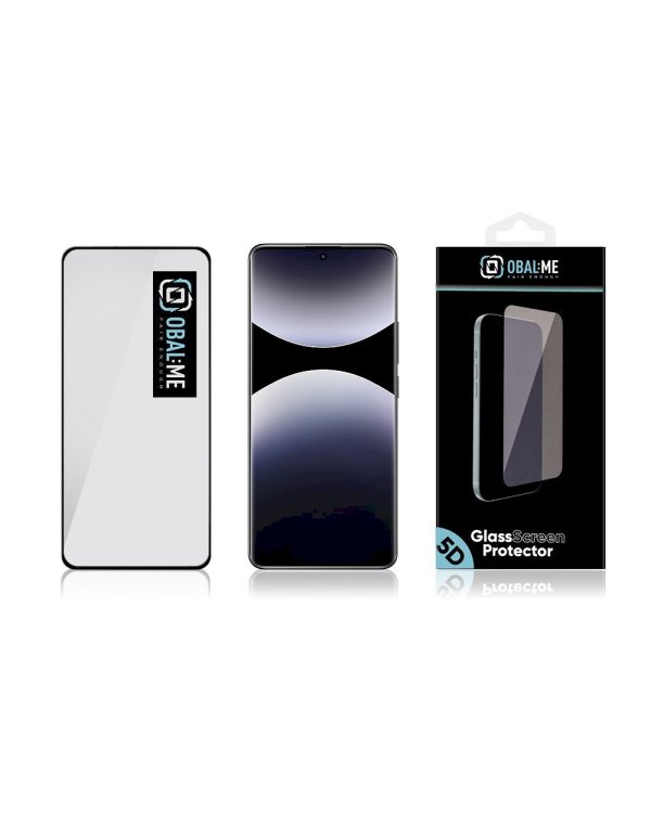OBAL:ME 5D Glass Screen Protector Защитное стекло для Xiaomi Redmi Note 14 Pro 4G/5G/Poco X7 5G / чёрный
