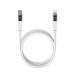 Qualo QTCN-CL-00 Transparent Nylon Kабель USB-C – Lightning / 125W / 1.5m / белый