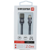 Swissten Textile Универсальный Quick Charge 3.1 USB-C USB Кабель данных 2м