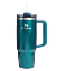 Stanley The Quencher H2.0 Fluted Термокружка с трубочкой 0.89L глянцевая бирюзовая