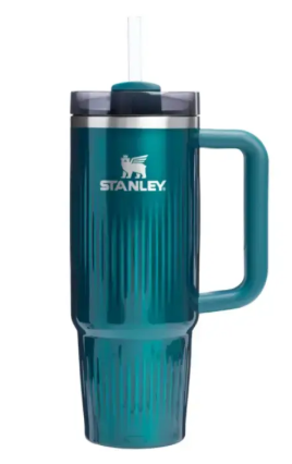 Stanley The Quencher H2.0 Fluted Термокружка с трубочкой 0.89L глянцевая бирюзовая