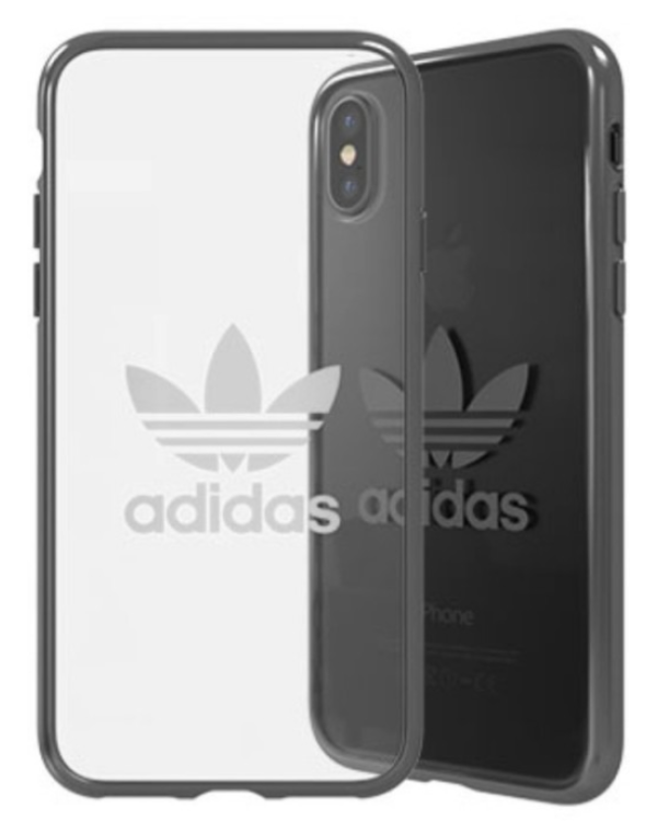 Adidas Clear Case Силиконовый чехол для Apple iPhone X / XS Прозрачный - Черный (EU Blister)