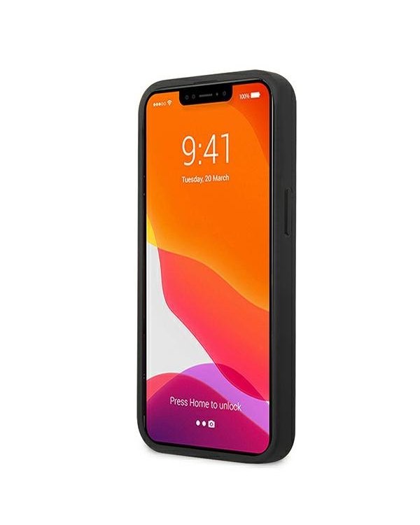 AMG AMHCP13SGSEBK Back Case Кожанный Чехол для телефона Apple iPhone 13 Mini Черный