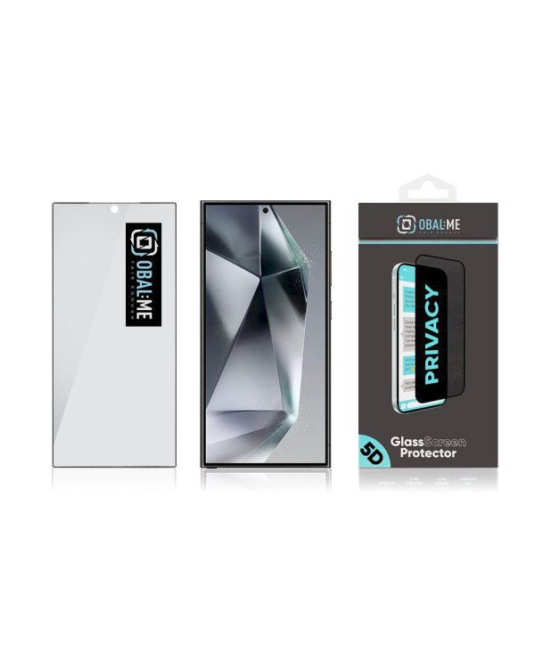 Дополнительное изображение книги «OBAL:ME Privacy 5D Glass Screen Protector Защитное стекло для Samsung Galaxy S24 Ultra / чёрный»