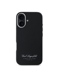 Karl Lagerfeld Grained PU Hotel RSG Case Защитный чехол для iPhone 16 / чёрный