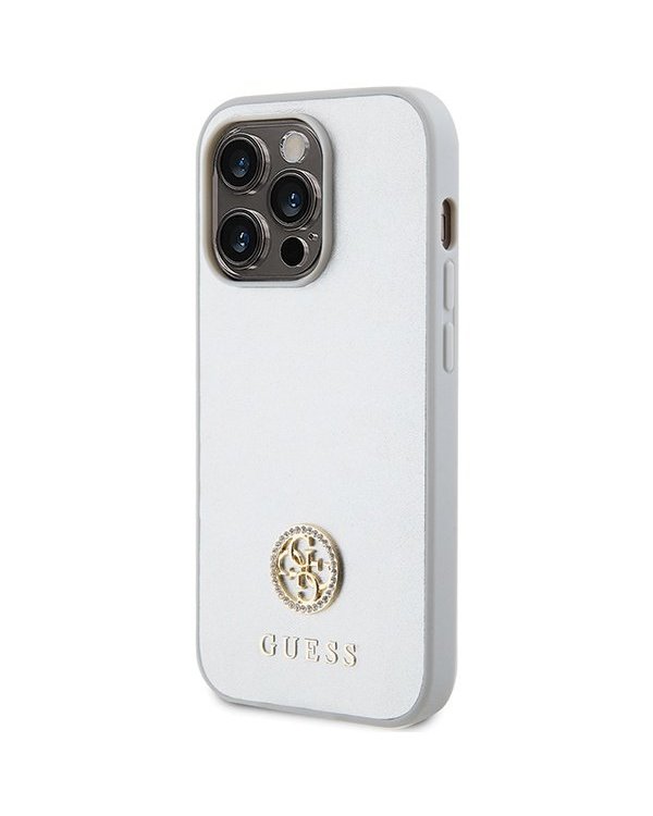 Guess Strass Metal Logo Back Case Защитный Чехол для Apple iPhone 15 Pro Max