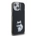 Karl Lagerfeld IML Aquarelle Choupette Защитный чехол для iPhone 15 / чёрный
